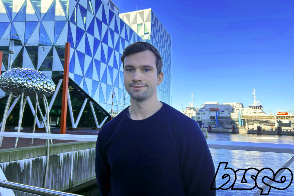 Axel Haglund, ny praktikant på Bisqo