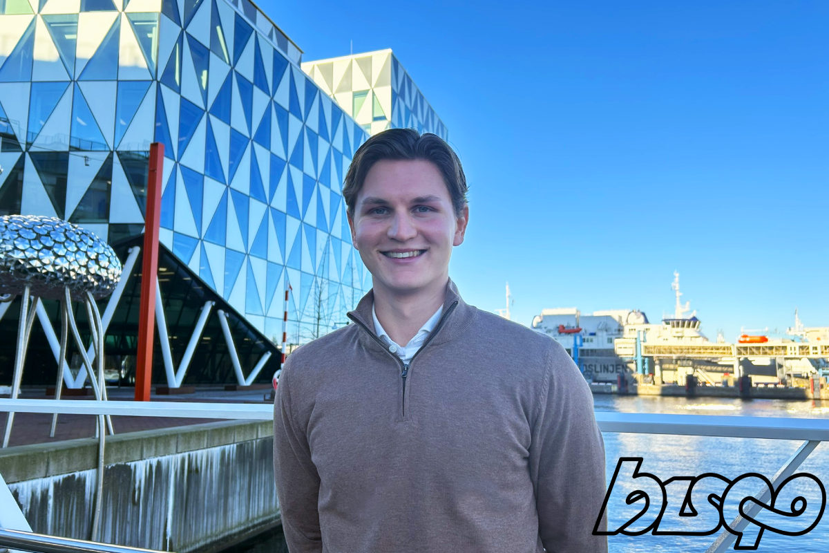 Oliver Bellman, ny praktikant på Bisqo