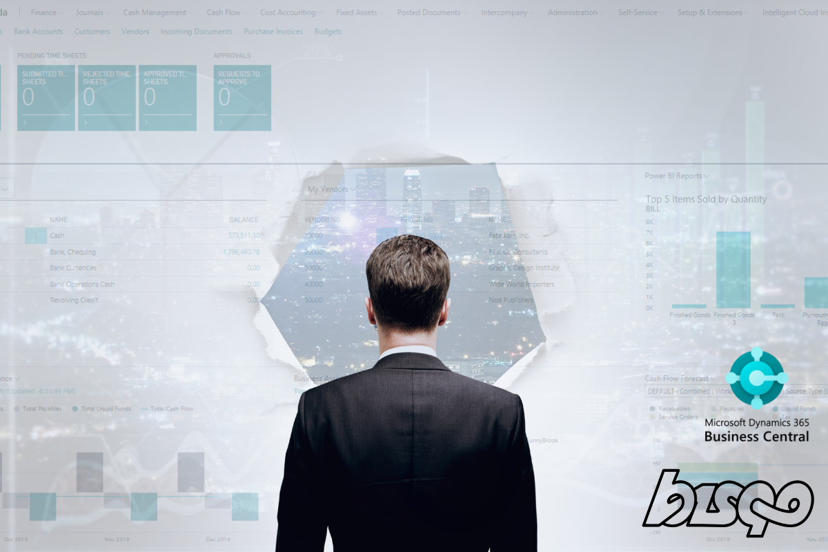 En visionär blickar ut genom ett system