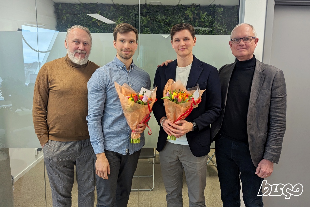 Praktikanter på Bisqo